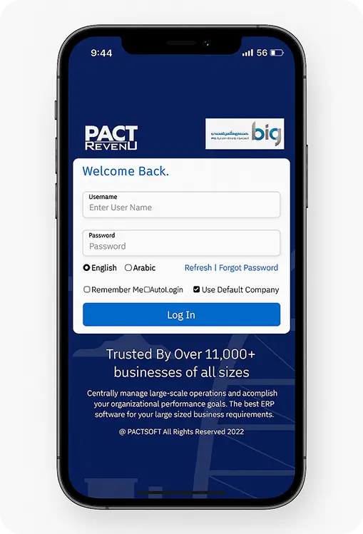 Mobile app interface of First Option Contracting